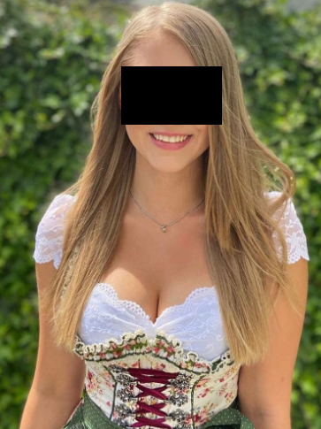 a woman with a black mask